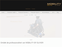 Tablet Screenshot of mobilitybyolivier.be